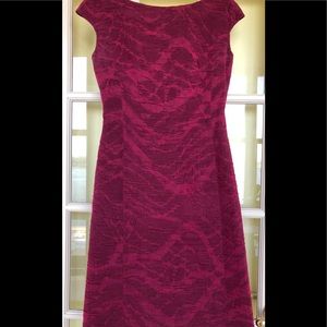 Piazza Sempioni Burgundy Magenta Sleeveless Dress